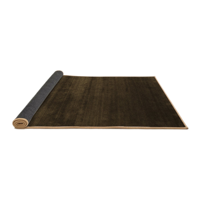 Sideview of Abstract Brown Contemporary Rug, con106brn