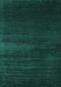 Abstract Turquoise Contemporary Rug, con106turq