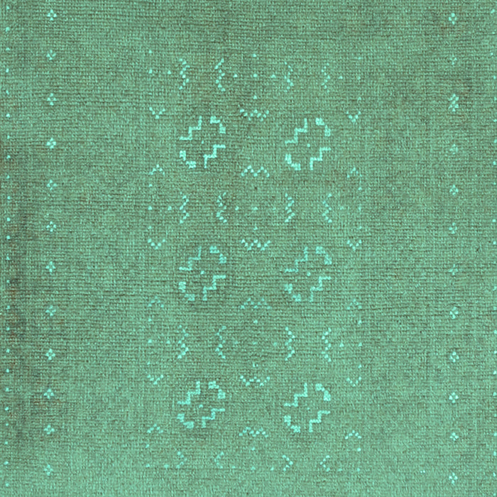 Abstract Turquoise Contemporary Rug, con1070turq