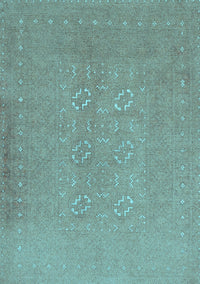 Abstract Light Blue Contemporary Rug, con1070lblu