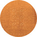 Machine Washable Abstract Orange Contemporary Area Rugs, wshcon1070org