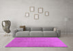 Machine Washable Abstract Purple Contemporary Area Rugs in a Living Room, wshcon1070pur