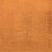 Serging Thickness of Abstract Orange Contemporary Rug, con1070org