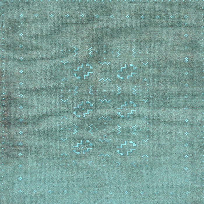 Square Machine Washable Abstract Light Blue Contemporary Rug, wshcon1070lblu