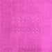 Square Abstract Pink Contemporary Rug, con1070pnk