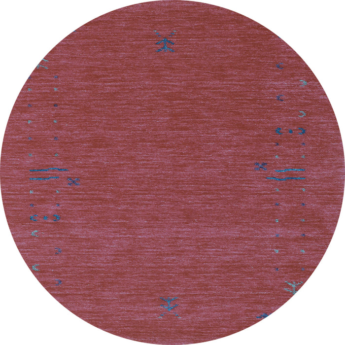Round Machine Washable Abstract Light Blue Contemporary Rug, wshcon1071lblu
