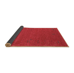 Sideview of Abstract Brown Contemporary Rug, con1071brn
