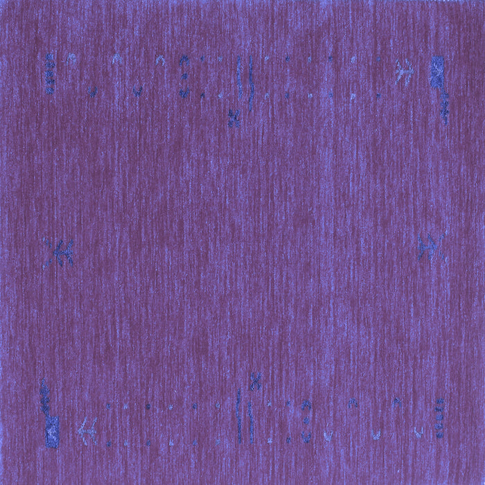 Square Abstract Blue Contemporary Rug, con1071blu