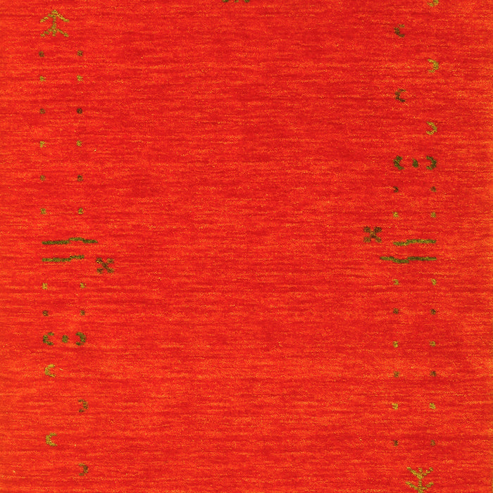 Abstract Yellow Contemporary Rug, con1071yw