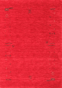 Abstract Red Contemporary Rug, con1071red