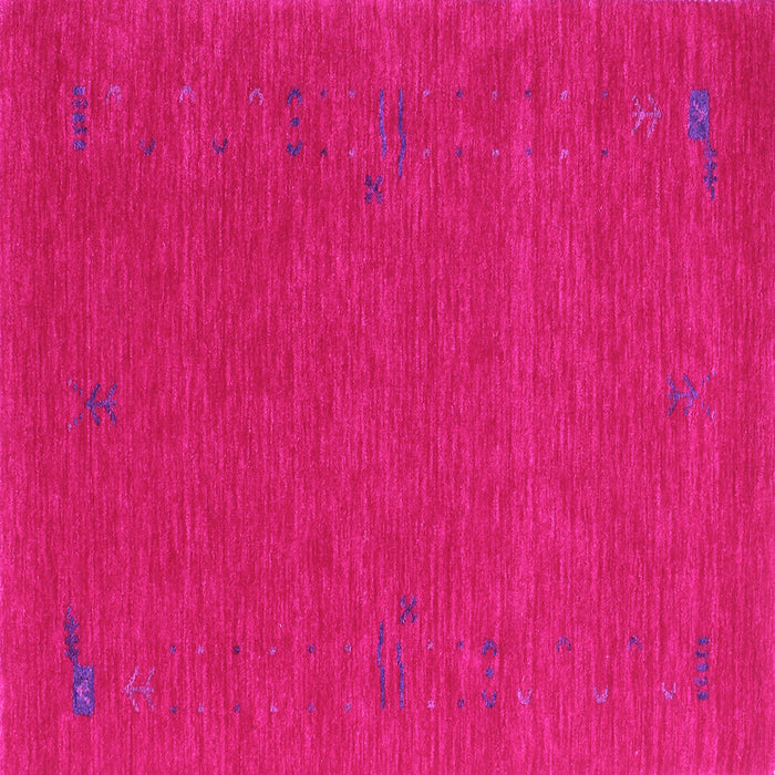 Square Machine Washable Abstract Pink Contemporary Rug, wshcon1071pnk