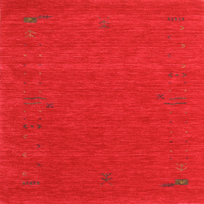 Round Machine Washable Abstract Orange Contemporary Area Rugs, wshcon1071org