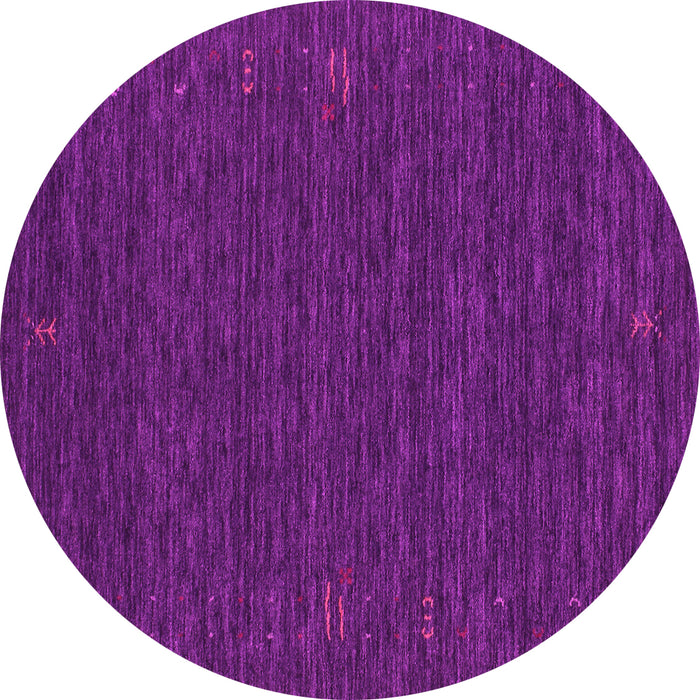 Round Abstract Pink Contemporary Rug, con1072pnk