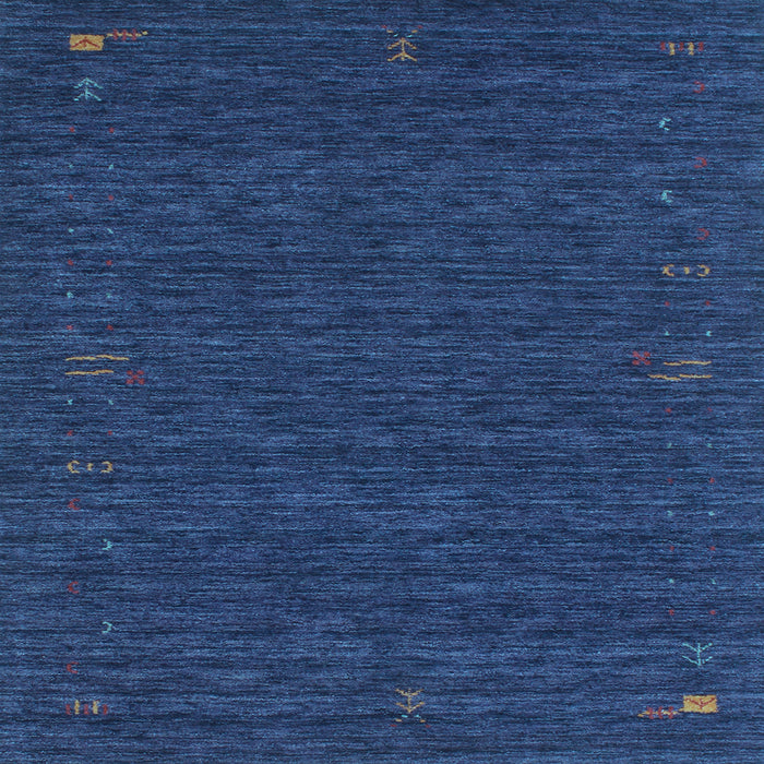 Square Machine Washable Abstract Light Blue Contemporary Rug, wshcon1072lblu