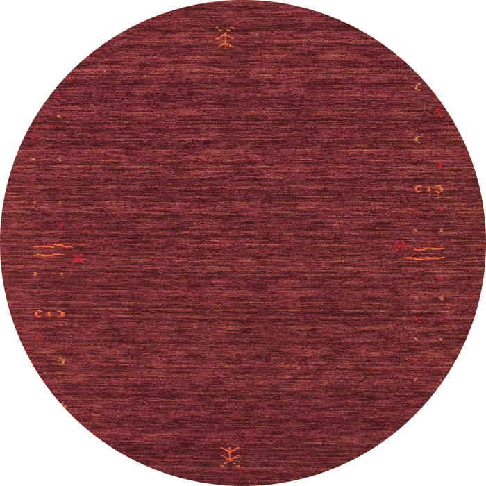 Square Abstract Orange Contemporary Rug, con1072org