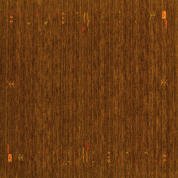 Square Abstract Yellow Contemporary Rug, con1072yw