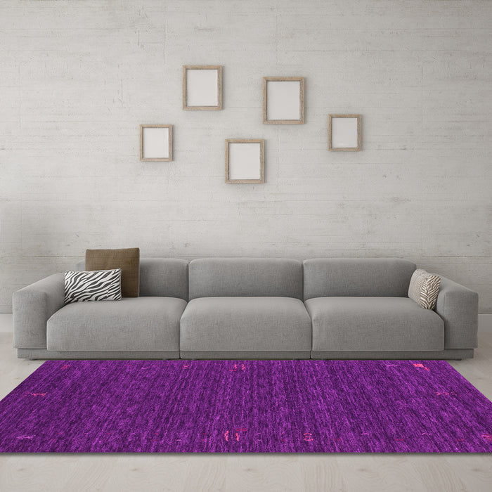 Machine Washable Abstract Pink Contemporary Rug in a Living Room, wshcon1072pnk