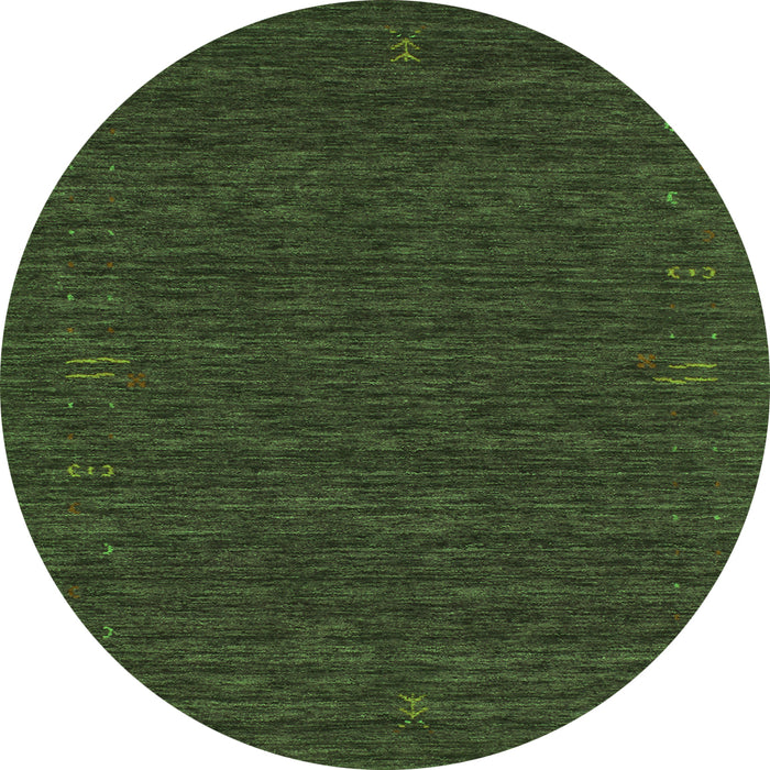 Square Abstract Green Contemporary Rug, con1072grn