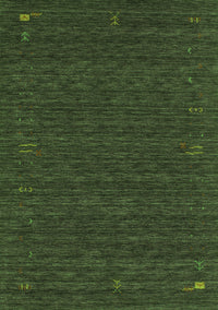 Abstract Green Contemporary Rug, con1072grn