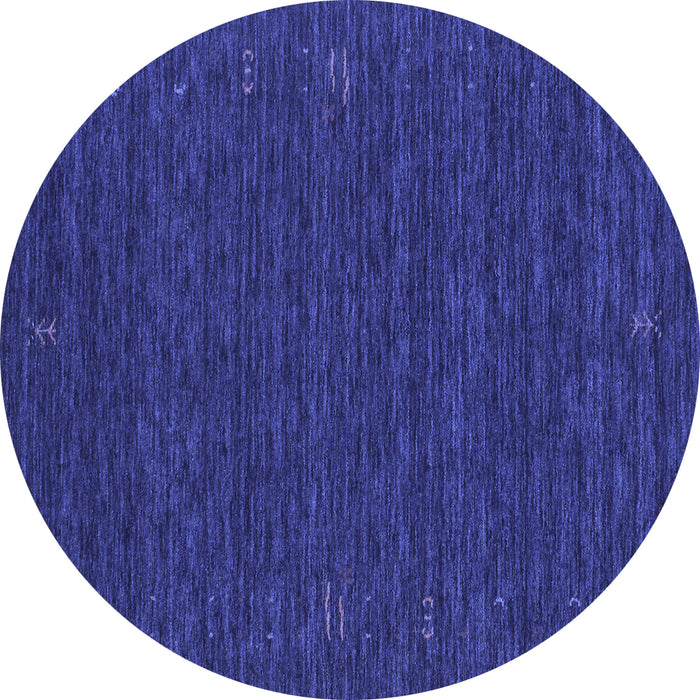 Round Machine Washable Abstract Blue Contemporary Rug, wshcon1072blu