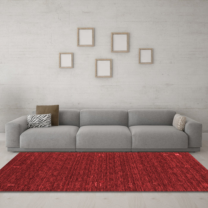 Contemporary Red Washable Rugs