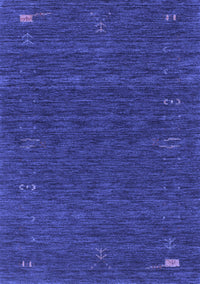 Abstract Blue Contemporary Rug, con1073blu