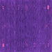 Square Machine Washable Abstract Purple Contemporary Area Rugs, wshcon1073pur