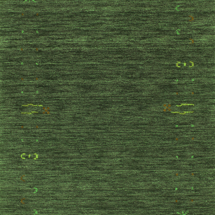 Abstract Green Contemporary Rug, con1073grn