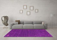 Machine Washable Abstract Pink Contemporary Rug, wshcon1073pnk