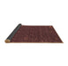 Sideview of Abstract Brown Contemporary Rug, con1073brn