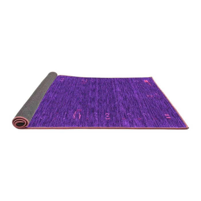 Sideview of Abstract Purple Contemporary Rug, con1073pur