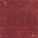 Serging Thickness of Abstract Orange Contemporary Rug, con1073org