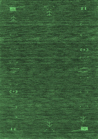 Abstract Emerald Green Contemporary Rug, con1073emgrn