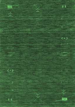 Abstract Emerald Green Contemporary Rug, con1073emgrn