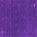 Square Abstract Purple Contemporary Rug, con1073pur