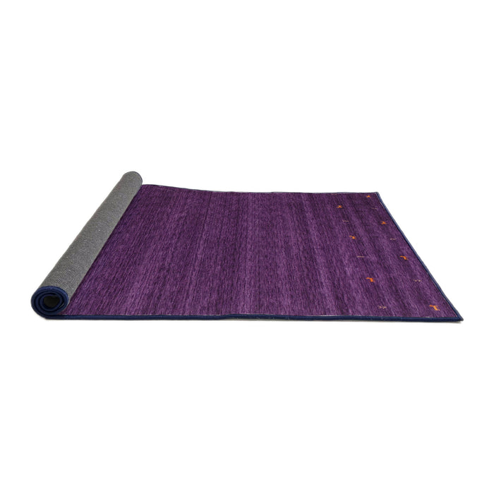 Thickness of Contemporary Purple Modern Rug, con1074