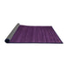 Thickness of Contemporary Purple Modern Rug, con1074