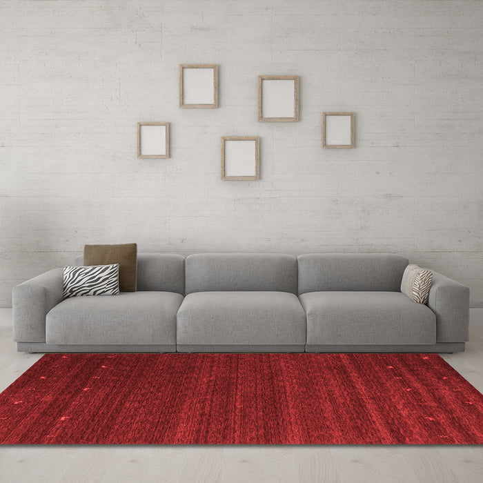 Contemporary Red Washable Rugs