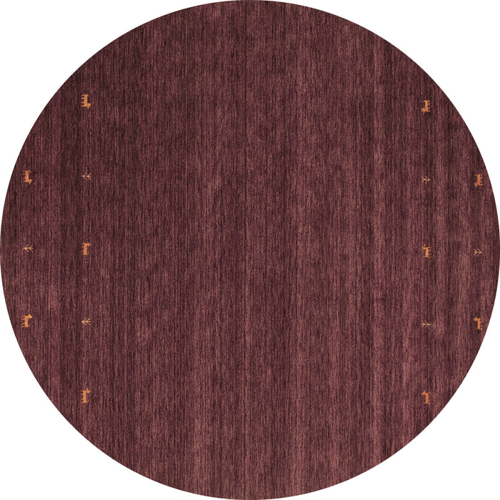 Round Machine Washable Abstract Brown Contemporary Rug, wshcon1074brn