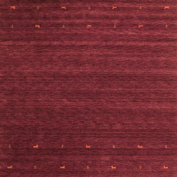 Round Machine Washable Abstract Orange Contemporary Area Rugs, wshcon1074org