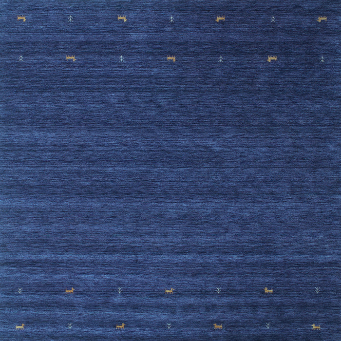 Square Abstract Light Blue Contemporary Rug, con1074lblu