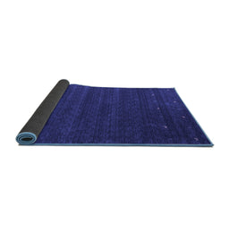 Sideview of Abstract Blue Contemporary Rug, con1074blu