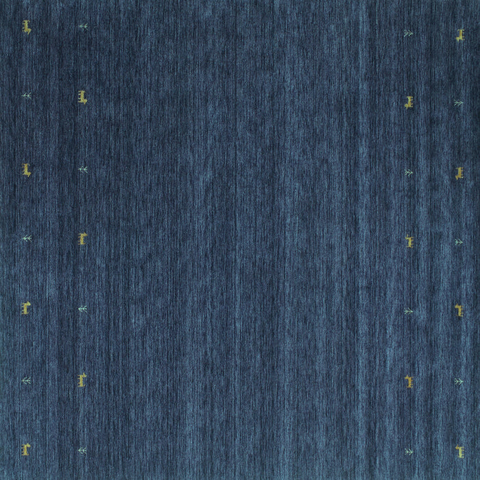 Square Abstract Turquoise Contemporary Rug, con1074turq
