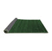 Sideview of Abstract Emerald Green Contemporary Rug, con1074emgrn