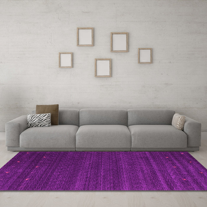 Machine Washable Abstract Pink Contemporary Rug in a Living Room, wshcon1074pnk