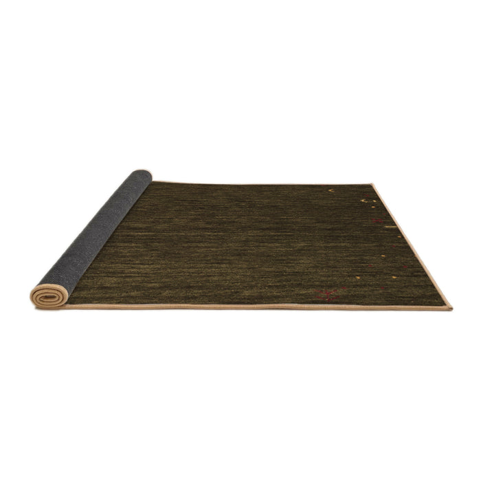 Sideview of Abstract Brown Contemporary Rug, con1075brn