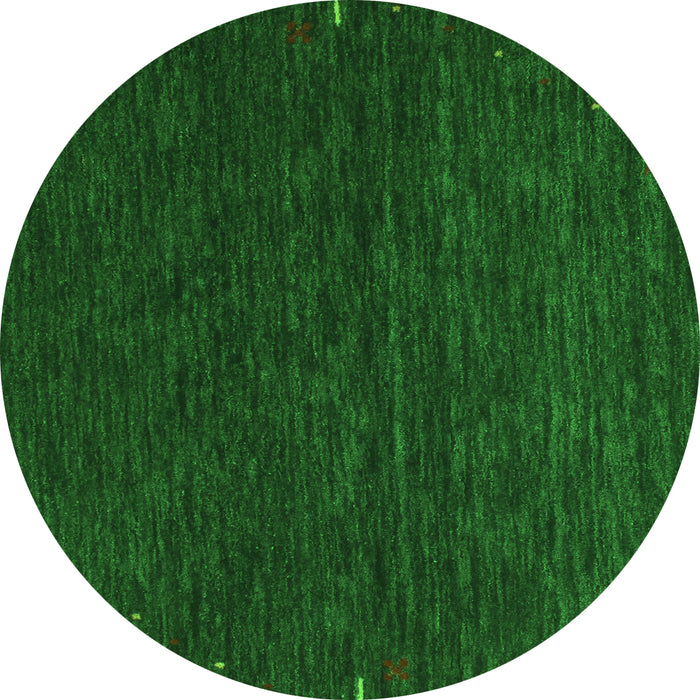 Square Abstract Green Contemporary Rug, con1075grn