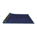 Sideview of Abstract Blue Contemporary Rug, con1075blu