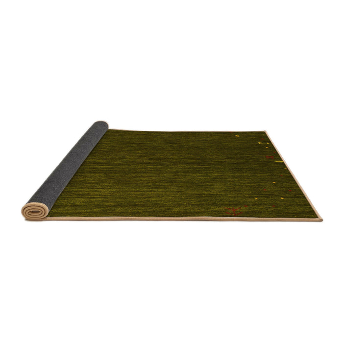 Sideview of Abstract Yellow Contemporary Rug, con1075yw
