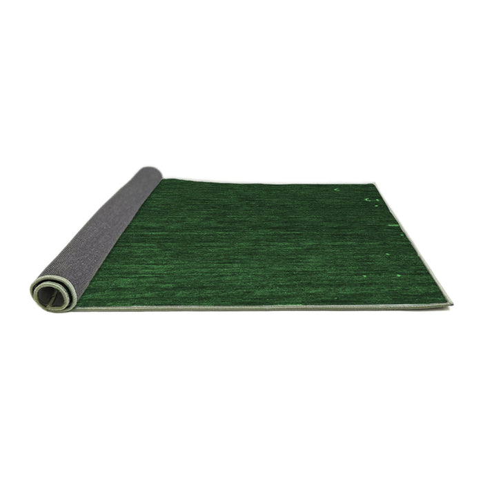 Sideview of Abstract Emerald Green Contemporary Rug, con1075emgrn